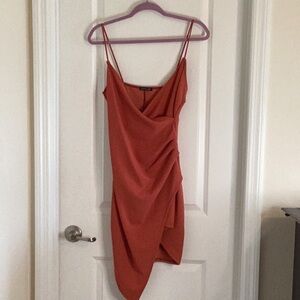 Elegant Rust Dress